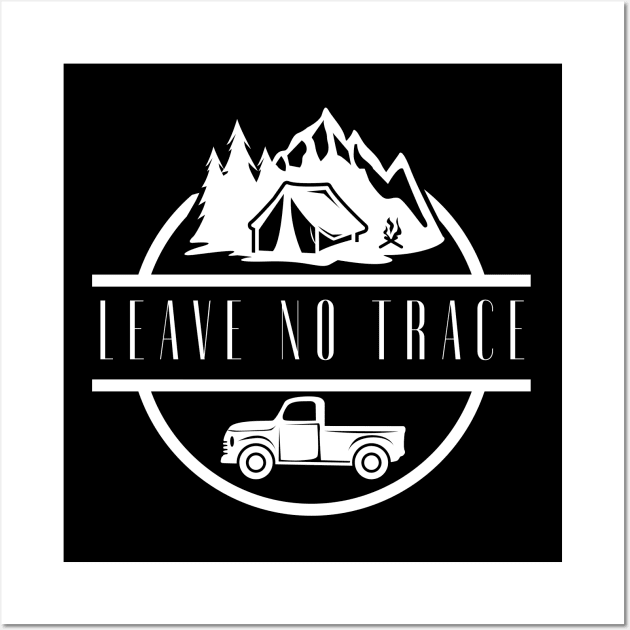 Leave No Trace Camping Wall Art by MushMagicWear